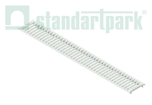 Решетка водоприемная Standartpark, Basic DN100, стальная оцинкованная, щелевая, кл.А, арт: 2010-М