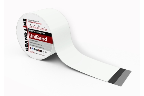 Самоклеящаяся герметизирующая лента Grand Line UniBand, 30см х 10 м, белая