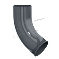 Колено сливное 60°, Ø90 мм, Металл Профиль, GS lite, PE, RAL 7024