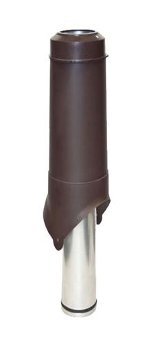 Вентиляционный выход Krovent Pipe-VT IS 125/700 мм коричневый