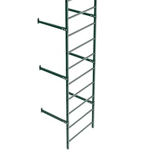 Секция пожарной лестницы Borge 800, L=3000 мм RAL 6005