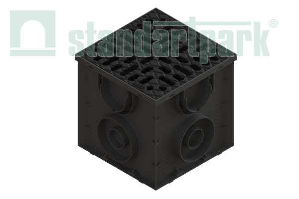 Дождеприемник S’park, PolyMax, 250х250 с решеткой пластиковой, кл. А, арт: 08670311