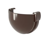 Заглушка желоба пвх, Grand Line дизайн  Ø 135  мм, цвет: коричневый