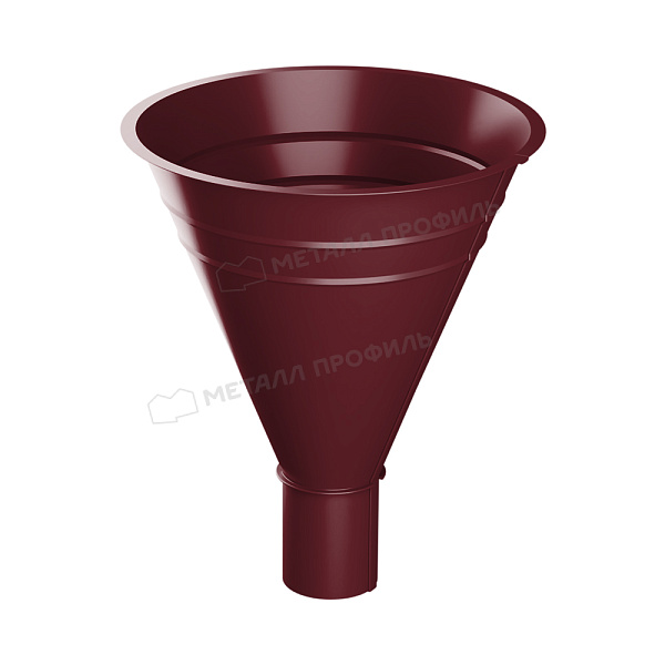 Воронка водосборная Ø 300/100 мм Металл Профиль Foramina, PUR, RAL 3005