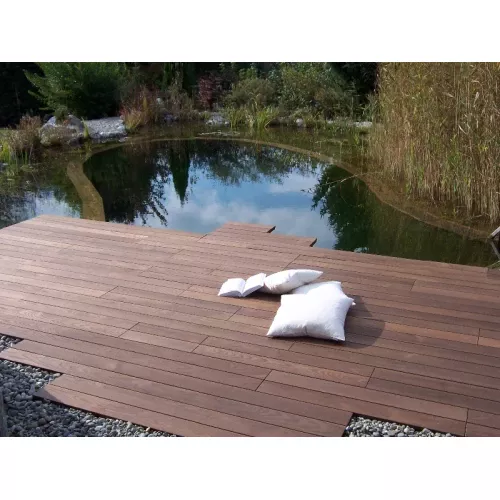 Террасная доска Термоясень 92 мм, пазы Profix2, Гладкая