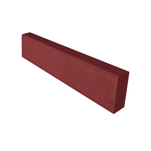 Бордюр садовый SteinRus 200 мм 1000х80 мм, цвет: красный полный прокрас