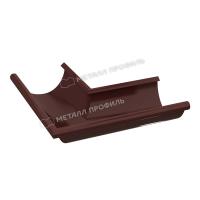 Угол желоба наружный 90°, Ø125 мм, Металл Профиль, GrandSystem, PE, RAL 8017