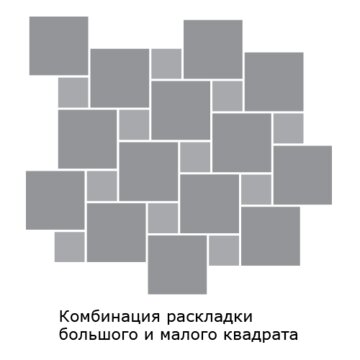 Тротуарная плитка SteinRus Квадрат большой 60 мм 200х200 мм, цвет: серый