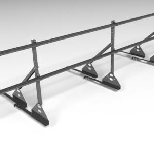 Ограждение кровельное для натуральной черепицы Roofsystems Prestige натур, H=600 мм RAL 7024, L=3000 мм