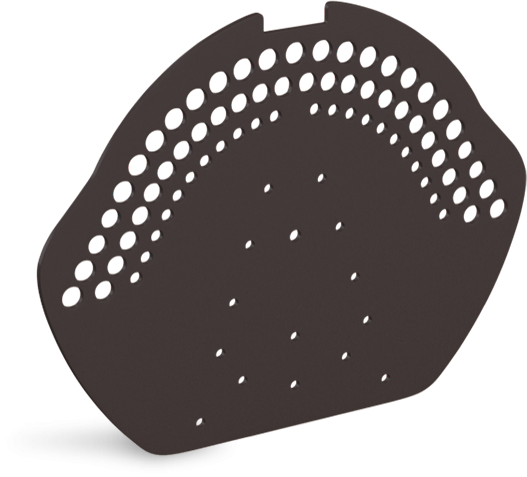Заглушка конька Eurovent DECK, цвет: коричневый