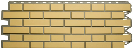 Фасадные панели Альта Профиль, Кирпич клинкерный, 1220 х 440 мм цвет: желтый