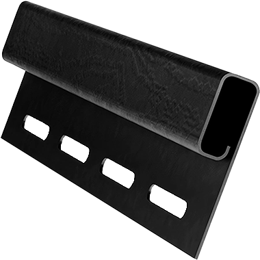 Финишная планка пвх, Grand Line, L=3000 мм серия Premium Acryl, цвет: черный