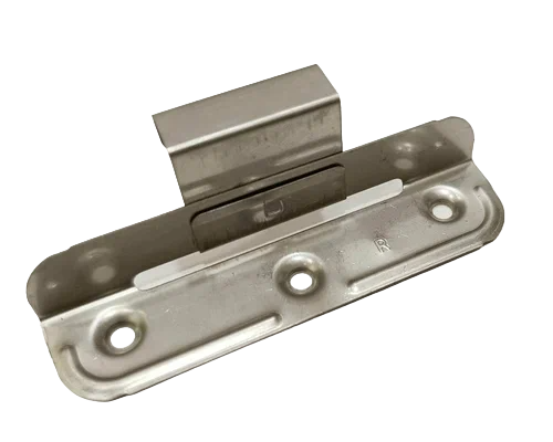 Кляммер кровельный скользящий нержавейка 25 мм с углублёнными отверстиями