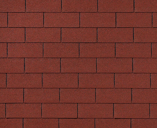 Битумная черепица RoofShield, Фемили Lite, американ цвет: красный, 3 м² / уп.