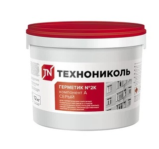 Герметик Технониколь 2К, 12 кг полиуретановый, серый