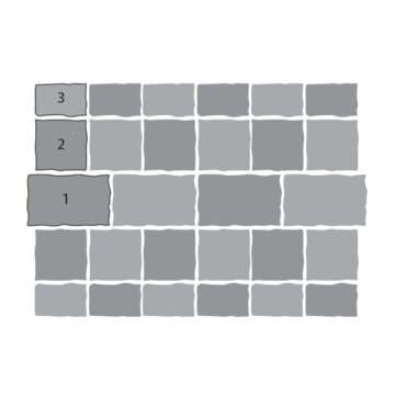 Тротуарная плитка SteinRus Старый город 60 мм 160/260 х 100/160 мм, цвет: желтый