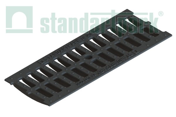 Решетка водоприемная Standartpark, Basic DN150, чугунная щелевая, кл.C, арт: 22303