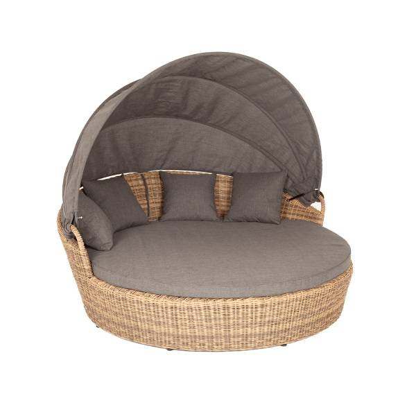 Кровать плетеная круглая, Стильяно соломенный