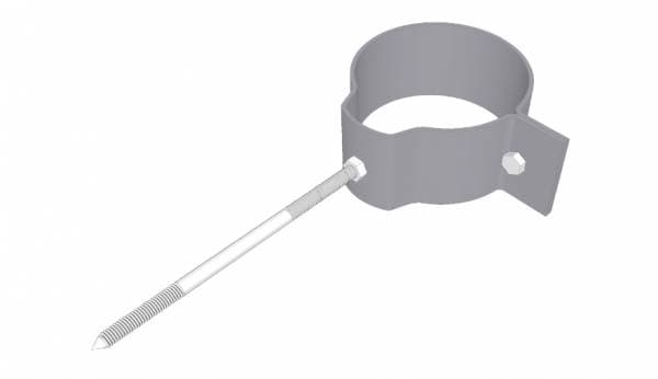 Охват гибкий со шпилькой саморезом Ø 100 мм цинк, без цвета