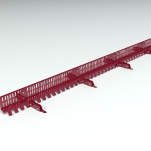 Снегозадержатель решетчатый для фальцевой кровли Roofsystems, Prestige 4 опоры, 1 полотно, L=2500 мм, RAL 3009