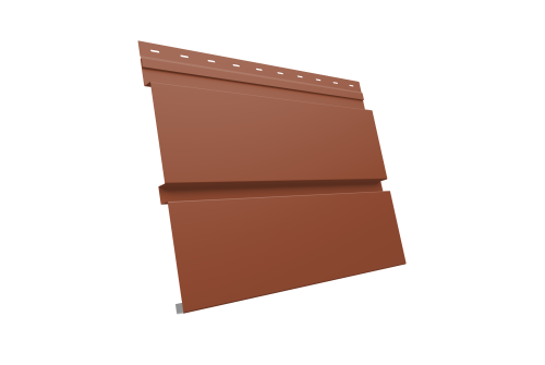 GL Софит металлический Квадро Брус, без перфорации 0.45 мм, PE, RAL 8004