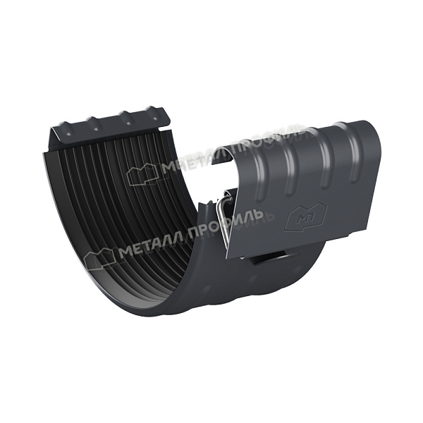 Соединитель желоба Ø125 мм, Металл Профиль Foramina, PUR, RAL 7024