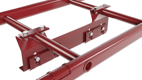 Лестница кровельная Borge, для фальцевой кровли, L=2700 мм RAL 3011