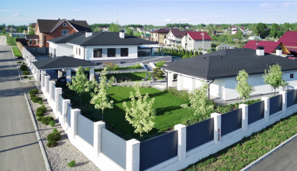 Ламель для забора жалюзи, Milan, с пленкой 0.5 мм, Rooftop Бархат, RAL 7024