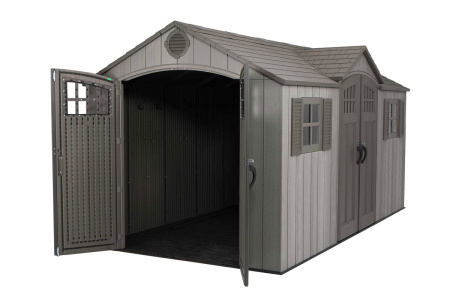 Сарай пластиковый Lifetime WoodLook 15'*8' DD, 4.57 м²