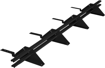 Снегозадержатель для композитной черепицы Roofsystems Prestige 4 опоры, 2 трубы, овал 45х25, L=3000 мм, RAL 9005