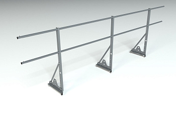 Ограждение кровельное, универсальное Roofsystems Econom Smart, H=900 мм RAL 7024, L=3000 мм
