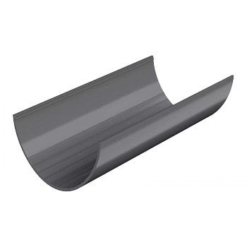 Желоб водосточный, Технониколь пвх, стандарт Ø 125 мм, L=1500 мм, цвет: серый