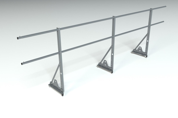 Ограждение кровельное, универсальное Roofsystems Econom Smart, H=900 мм RAL 7024, L=3000 мм