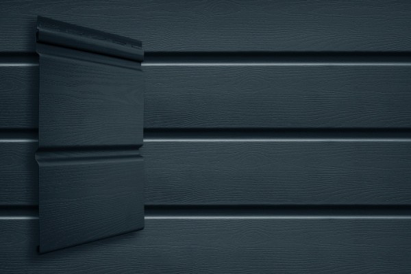 Сайдинг Grand Line, Double-брус, L=3000 мм, серия Premium Acryl, цвет: графит