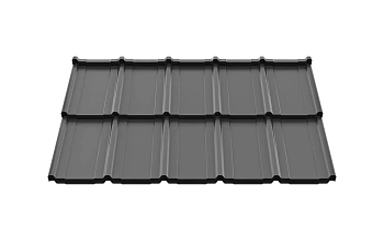 Модульная металлочерепица Ruukki Frigge 0.5 мм, GreenCoat Crown BT, RR 2H3