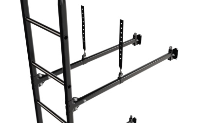 Фасадная лестница Borge, верхняя секция, L=2700 мм RAL 9005