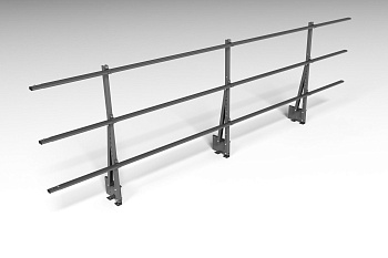 Ограждение кровельное на парапет Roofsystems Elite, H=900 мм RAL 7016, L=3000 мм
