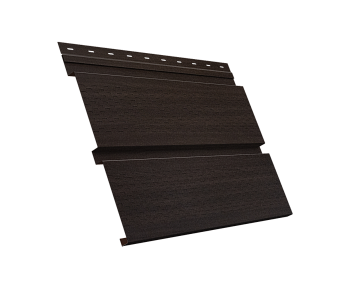 GL Софит металлический Квадро Брус, с перфорацией 0.45 мм, Print Elite, Coffe Wood TwinColor