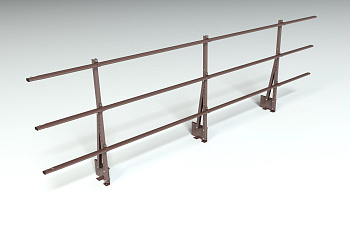 Ограждение кровельное на парапет Roofsystems Elite, H=900 мм RAL 8017, L=3000 мм