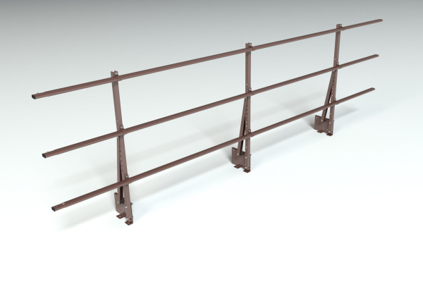 Ограждение кровельное на парапет Roofsystems Elite, H=900 мм RAL 8017, L=3000 мм