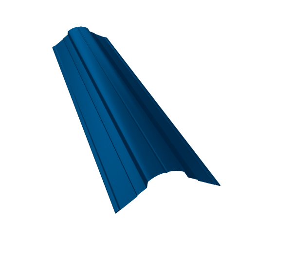 GL Планка конька фигурного, 70х70 мм 0.7 мм, PE, RAL 5005, L=2000 мм