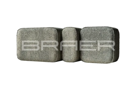 Тротуарная плитка Braer Классико 60 мм 57х115, 115х115, 172х115 мм, цвет: Color Mix Туман