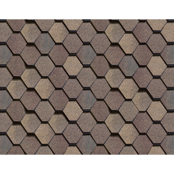 Битумная черепица Shinglas, Вестерн цвет: Прерия, 1.5 м² / уп.