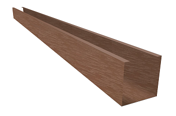 Кубообразная рейка алюминиевая, 40х50 мм 0.3 мм, Al, Анегри