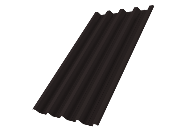 Профилированный лист GL H60 R, 0.5 мм, PurLite Matt, RAL 9005