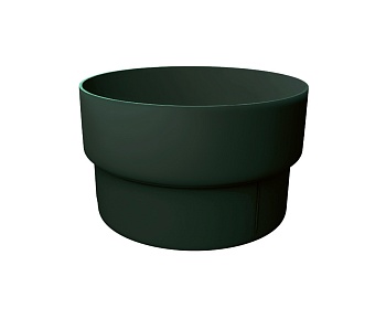 Муфта трубы соединительная пвх, Grand Line Ø 87 мм, цвет: зеленый