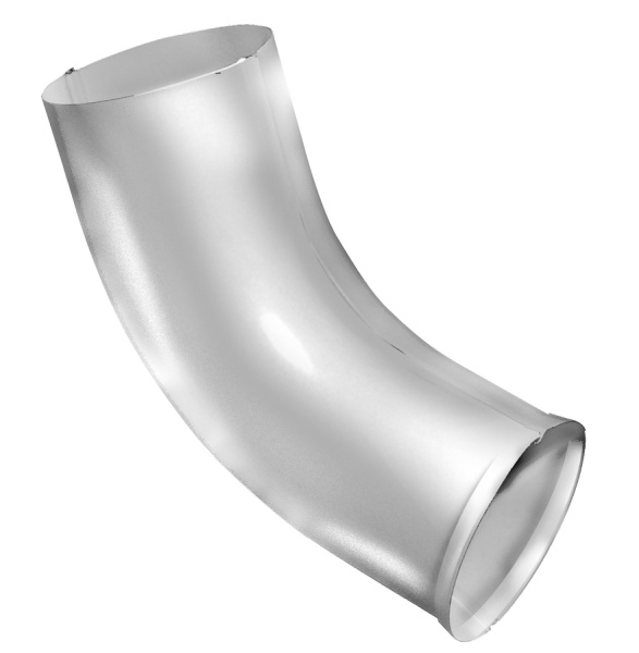 Колено стока, Grand Line Ø 100 мм, RAL 9003