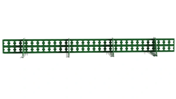 Снегозадержатель решетчатый для натуральной черепицы Borge L=2500 мм, 4 опоры, 1 полотно RAL 6002