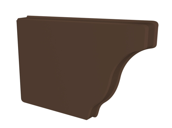 Заглушка левая Vortex Lite Matt, Ø 130 мм, RAL 8017