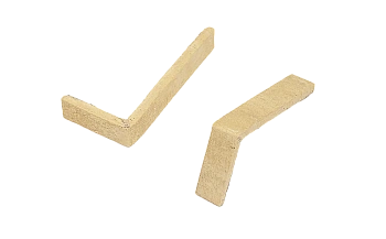 Декоративный кирпич, угловой элемент Mesterra Stratum, 235х110х40 мм под Кирпич, цвет: 008